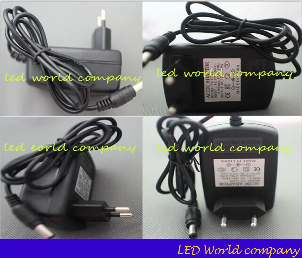 

2pcs/ lot US EU Plug AC 100-240V to DC 12V 2A Switching Power Supply Converter Adapter 12V2a Lighting Transformers