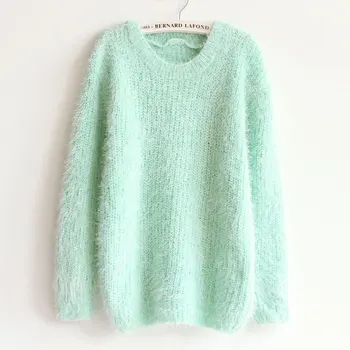 

Nice Pop Autumn Winter Women Round Neck Sweater Women Hedging Loose Pullover Casual Sweater Cheap WholeTide Fashion A215