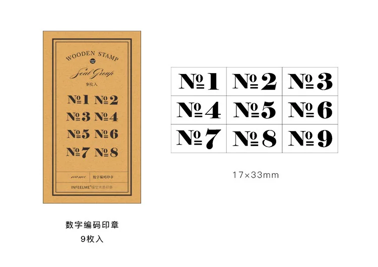 8 шт./компл. Винтаж Ретро стиль Руководство номер символы планировщик узор деревянный набор штампов для DIY Скрапбукинг Стандартный штамп