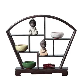 

Wooden Retro Storage Racks Craft Decor Storage Box Flower Pot House Storage Rack Wall Book Figurines Display Crafts Shelves