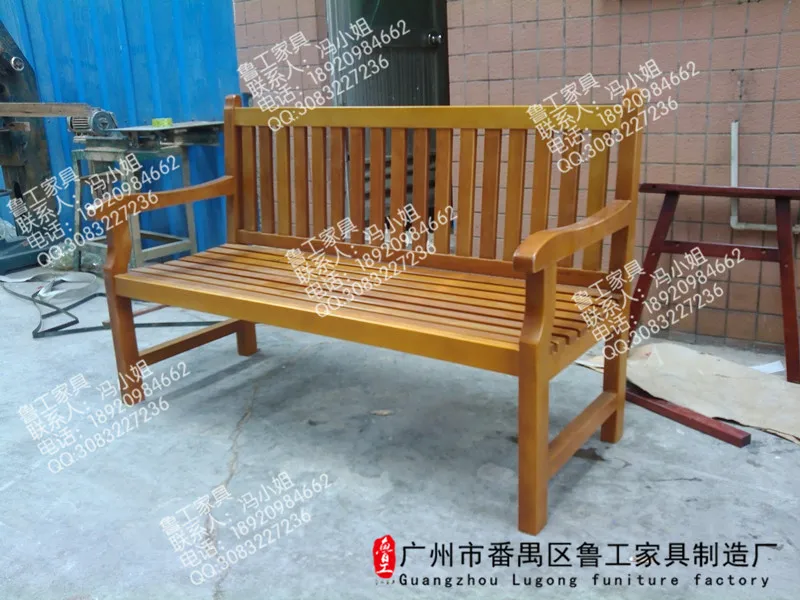 Parque silla / banco / exterior de hierro forjado antiséptico silla de