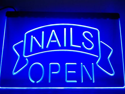 

LK392- Nails Open Beauty Salon LED Neon Light Sign