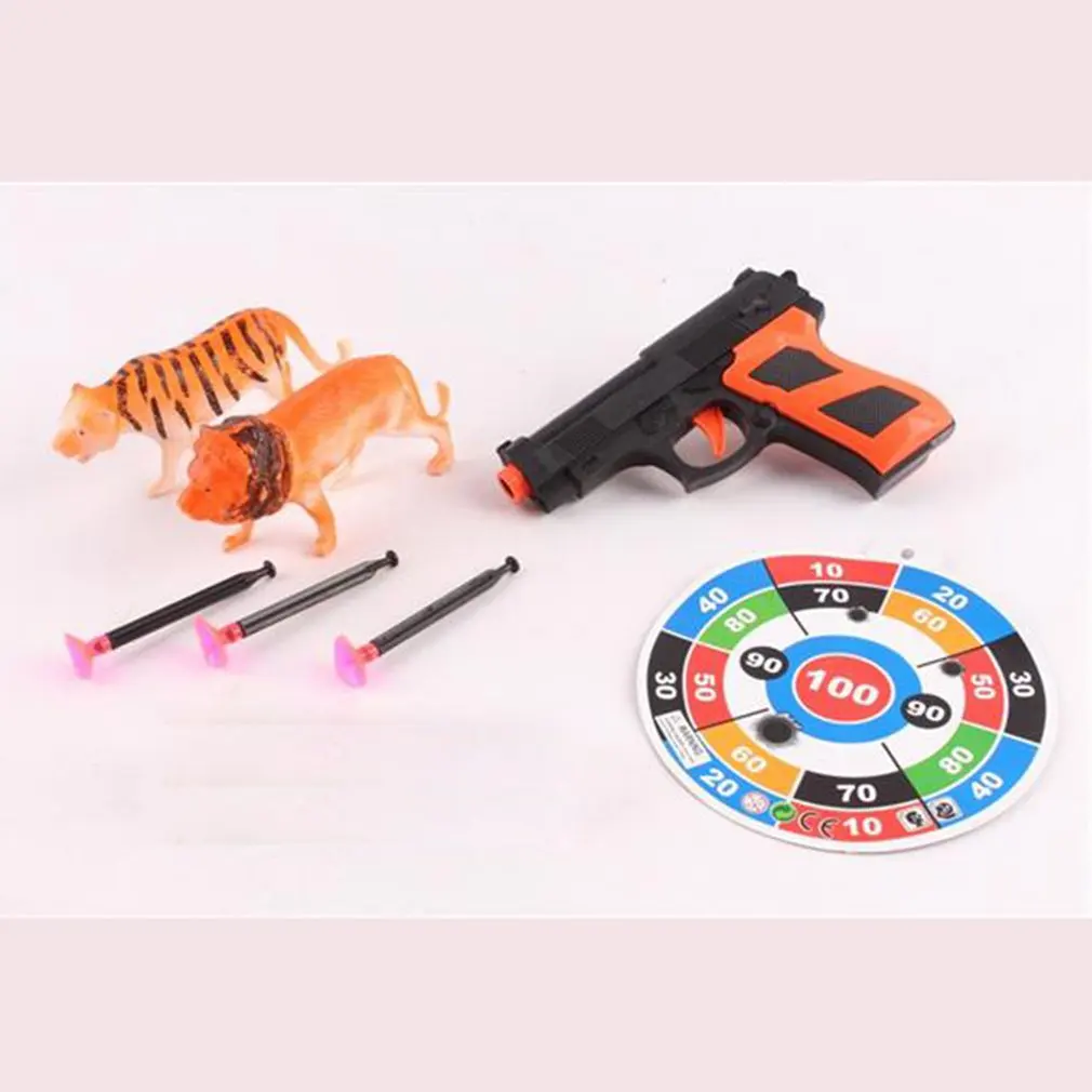 

2 in 1 Soft Bullet Gun Toy Exquisite Toy Mini Cute Cartoon Toy Educational Toy Kids Toy Early-learning Toy for Gift Use