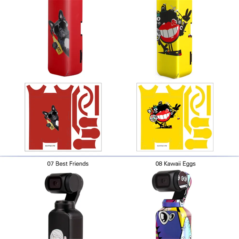 Waterproof Stickers For DJI OSMO Pocket Handheld Gimbal ColorfulCamouflage Decals 3M Scotchcal Film Skin Stickers Accessories-23