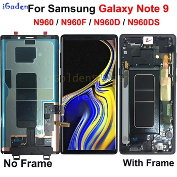 

Amoled For Samsung Galaxy Note 9 LCD Display Touch Screen Digitizer Assembly with Frame For Samsung note9 N960 N960F N960DS LCD