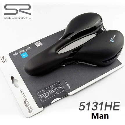 SELLE ROYAL Respiro 5130HR 5131HE 5131DE 5132DE велосипедное седло с силиконовой подкладкой, подушка для горного велосипеда, шоссейного велосипеда, велосипедное седло - Цвет: 5131HE Man