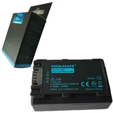 SOULMATE NP-FV50 lithium batteries pack NPFV50 Digital Camera Battery NP FV50 For SONY FV50 HDR DCR DVD308 508 405 505 203 103