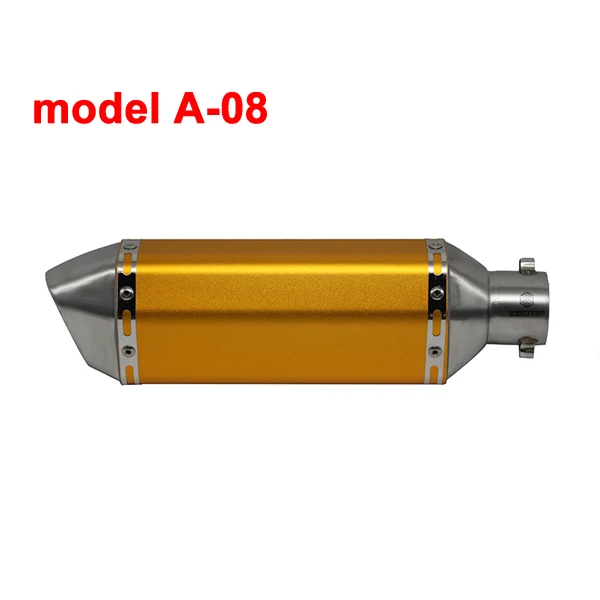 ZSDTRP Мотоцикл Скутер модифицированный глушитель труба чехол для Ak-rapovic стикер гоночный мотор много типа на выбор - Цвет: model A-08