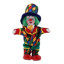 18 см/7,09 дюймовая фарфоровая куклы-клоун интересный Арлекин улыбающийся клоун кукла стоящая фарфоровая кукла домашний декор