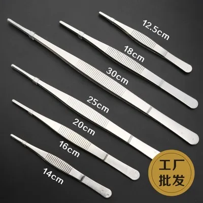 

10pcs New 16cm Stainless Steel Industrial Anti-static Round head Medical Tweezers Excellent Quality