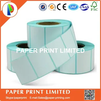 

6 Rolls Guaranteed 800 labels/roll 55*30mm thermal adhesive label paper,barcode printing paper thermal label paper