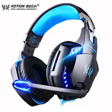 Kotion cada ps4 gaming headset graves profundos casque jogo com fio fones de ouvido estéreo jogos com microfone para ps4 computador portátil(China)