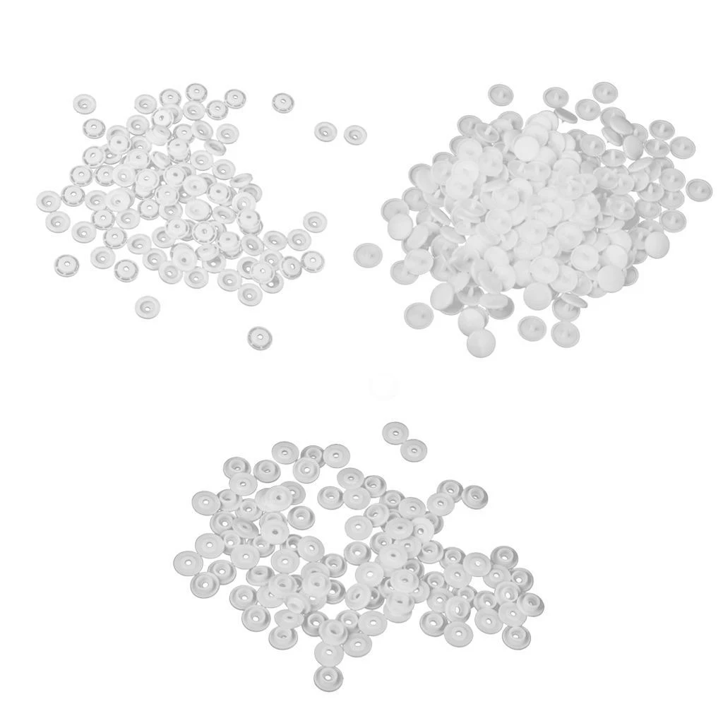 Лучшее 100 шт смолы пресс брошь поддоны застежка T5 12 мм белый