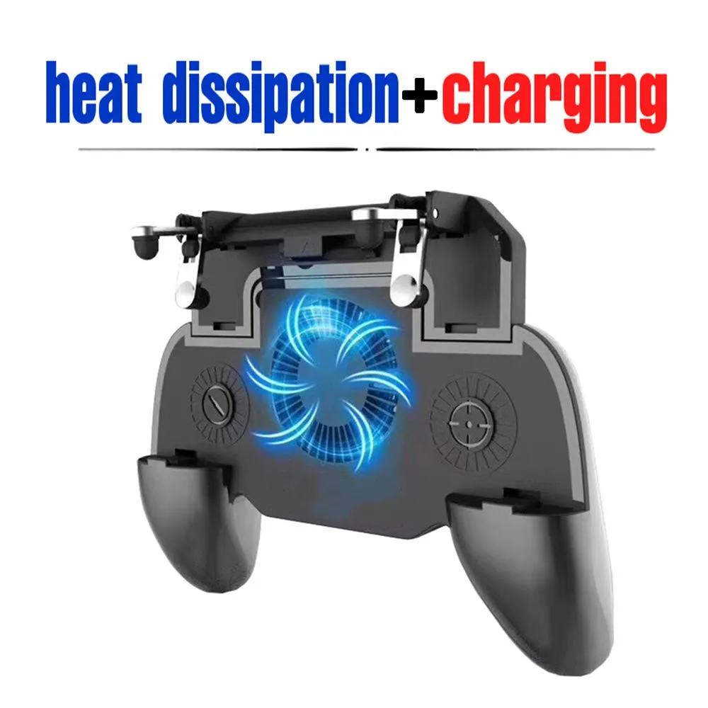 

joystick Controller gamepad l1r1 Shooter joypad game pad Cooler Fan with 2000/4000mAh Power Bank R1 L1 for phone android iphone