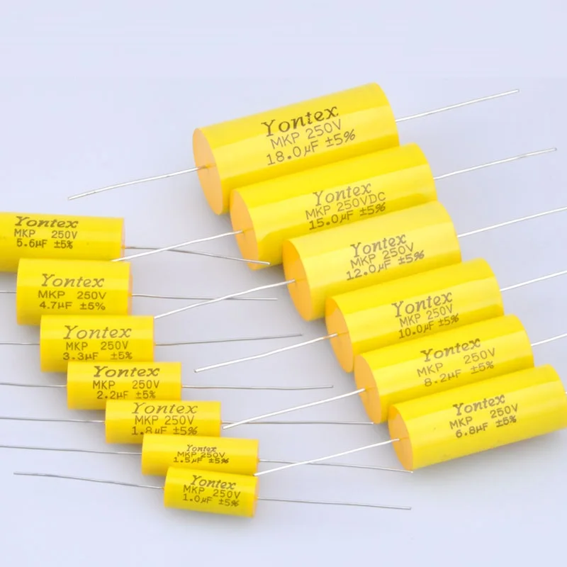 

2pcs 4.7uF-20uF 250V Speaker Frequency Divider Amplifier Crossover Loudspeakers Filter Circuit Non-Polarity Capacitor