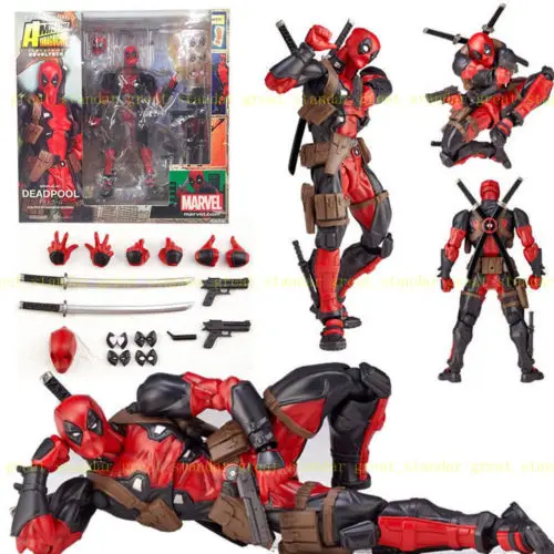 Marvel Легенда X-Для мужчин № 001 Дэдпул фигурку Revoltech Для игрушка в подарок из аниме