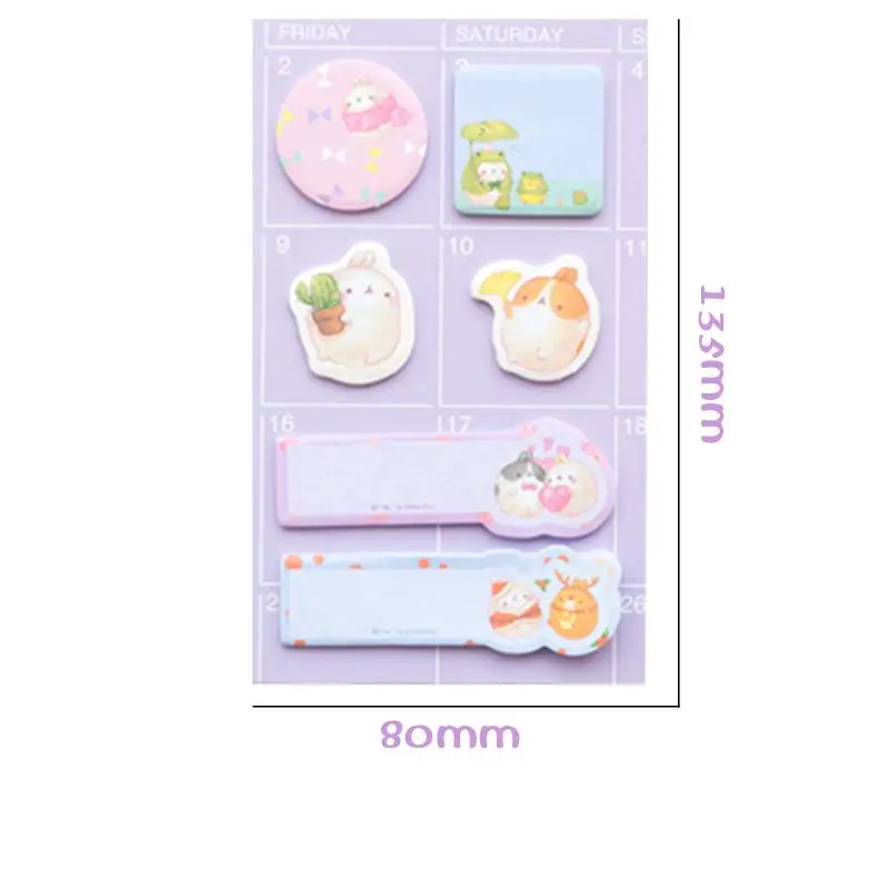 Клейкие заметки с милым Кроликом клейкие симпатичная наклейка для дневника