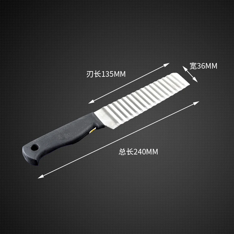 BAKEST мелкие гофрированные овощи фрукты Ножи Нержавеющая сталь картофель фри Ножи для шашлыков с Пластик ручка