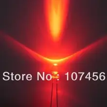 100 шт./лот! 3 мм мигающий красный светодиодный(5000mcd) 3 мм мигающий красный светодиодный