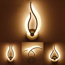 

LED wall lamp bedroom 220V White/Warm White wall scone torch shape Foryer bedroom light for home decoration indoor lighting KQ