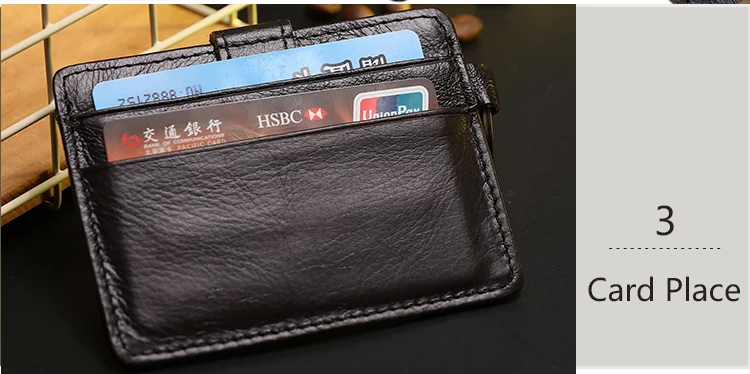 MRF20 кошелек из коровьей кожи RFID Блокировка тонкий кожаный передний карман Кредитная карта чехол держатель для карт с ID окном защита личности