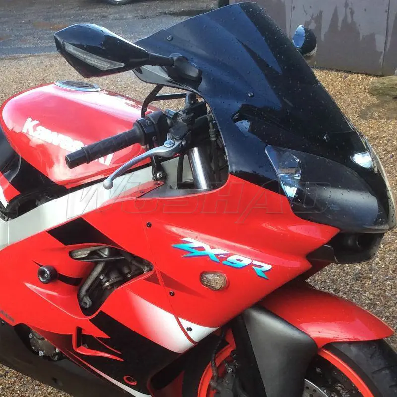 Лобовое стекло для мотоцикла 2000 2001 2003 Kawasaki Ninja ZX 9R ZX9R ZX900F 900 F черное|Козырьки от