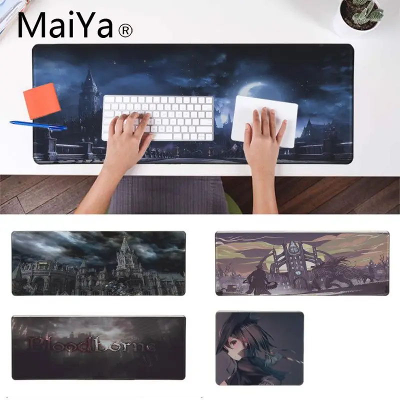 

Maiya New Design Bloodborne Natural Rubber Gaming mousepad Desk Mat Free Shipping Large Mouse Pad Keyboards Mat