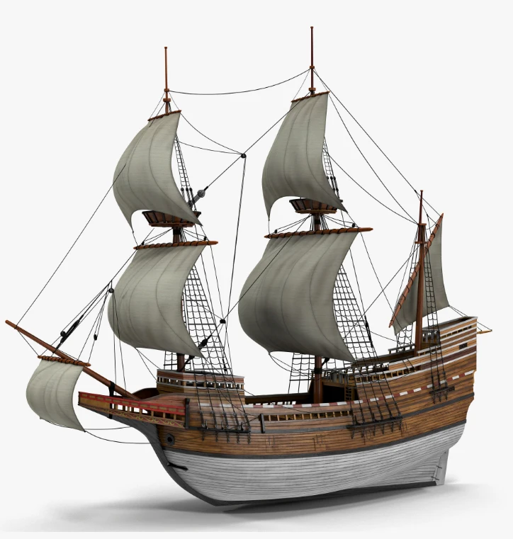 

NEW Scale 1/96 May Flower model ship laser cut wood sailboat Children education toys