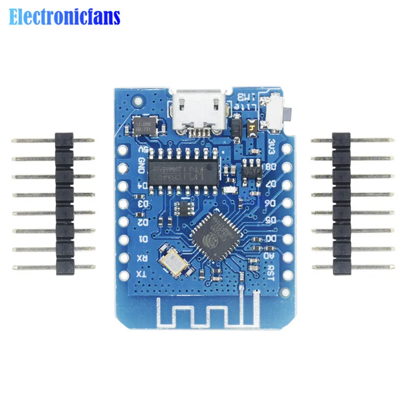 Для WEMOS D1 Mini CH340G Lite V1.0.0 WIFI Интернет вещей макетная плата на основе ESP8285 ESP8266 1 Мб FLASH 3