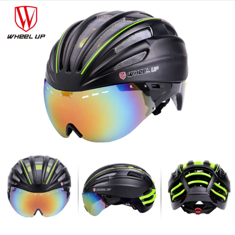 WHEEL UP New Integrally Aerodynamic EPS Lens Cycling Helmet Ultra Light