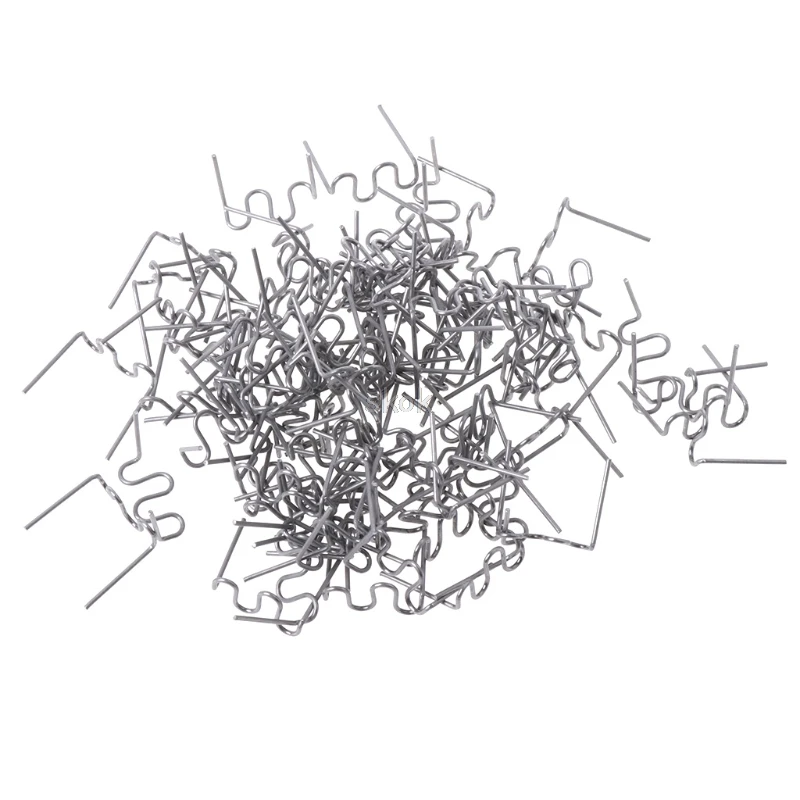 100 шт./компл. нарезанные 0,8 мм волна плоские скобы для горячего степлера для Пластик степлер ремонт сварщик Jy23 19; Прямая поставка