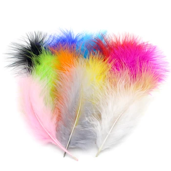 

Lucia crafts 80-160mm DIY Dyed Fluffy Turkey Feather Colorful Wedding Decorations Elegant Party Clothes Feathers H0456