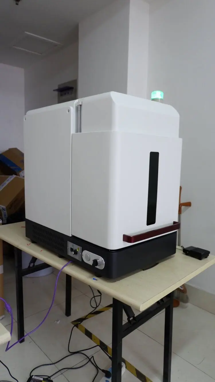 Jinan Китай 3D 50 Вт волоконно-металлический гравер металлический считыватель штрихкода принтер для алюминиевой нержавеющей стали
