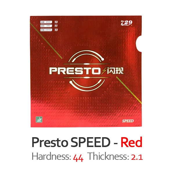 Дружба 729 PRESTO спин/скорость(не липкая Резина+ макропористая губка) Настольный теннис резиновая губка для пинг-понга - Цвет: SPEED 44 Red