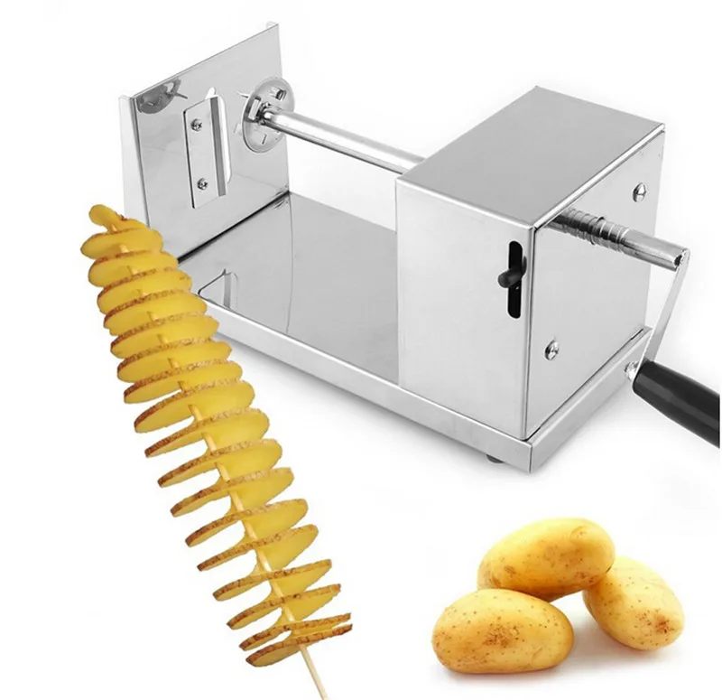 50 шт./1 лот поступление Инструкция для Tornado potato резак машина, Картофельная спиральная режущая подставка для чипсов