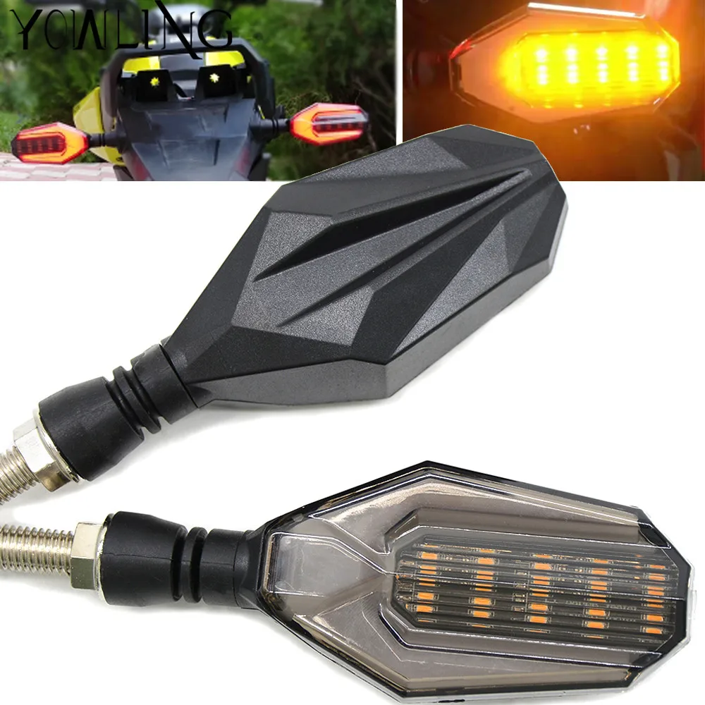 

12 LED Turn Signal Motorcycle Light Amber Lamp Indicator Blinker For YAMAHA YZF R1 R6 R25 Tmax 500 530 MT07 MT09 FZ6R FZ8 Z900