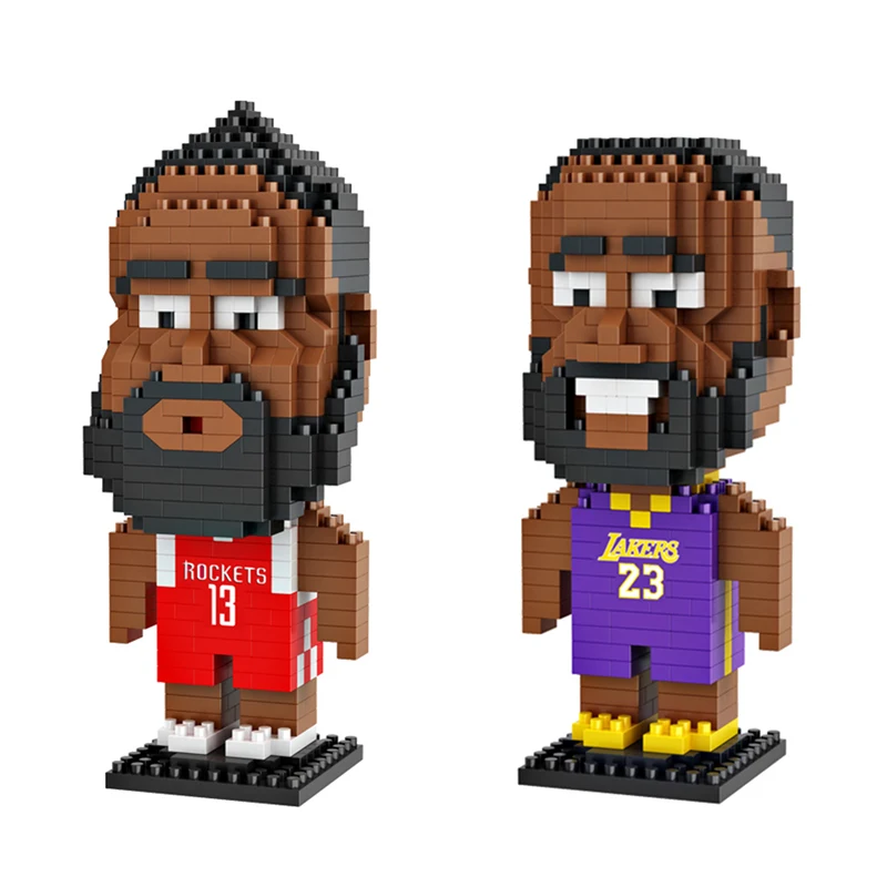

LEGOings Basketball Player Building Micro model kits Nano Diamond Bricks Toys DIY Educational Model Harden Curry Kobe James