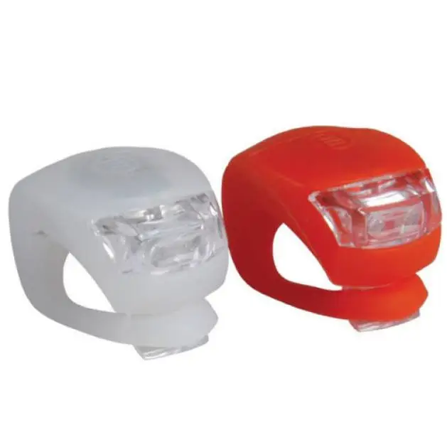 Аксессуары для велосипеда, велосипедный светильник, 2 шт., светодиодный, велосипедный, силиконовый, на голову, переднее, заднее колесо, защитный светильник, налобный фонарь - Цвет: 2pcs