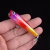 1pcs 6.5cm 6.6g Popper Fishing lures Hard Bionic Painted bait Wobblers Swim Fishing Tackle 8 Colors 6# Hooks 3D eyes ► Photo 2/6