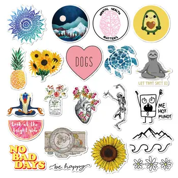 

22/23/45 Pcs Cute VSCO Stickers Trendy Teens Girls Laptop Stickers To DIY MacBook Water Bottle Phone Suitecase Viny Decal