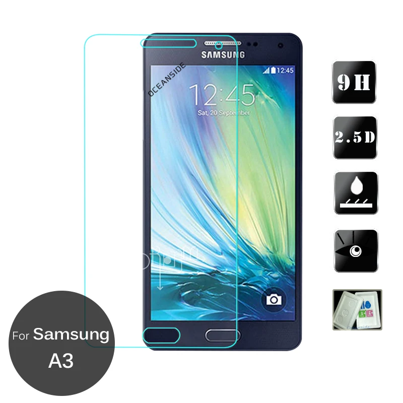 2 шт для Samsung Galaxy A3 Закаленное стекло протектор экрана 5 9h защитная пленка на 3 300 300F