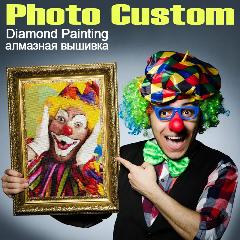 

Dispaint 5D DIY PHOTO CUSTOM Diamond Painting Picture of Rhinestones Diamond Embroidery 3D Cross Stitch Home Wedding Decor ZX