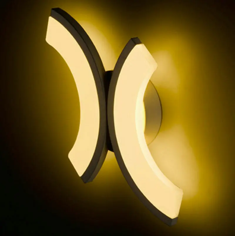 

Brief led wall lamp living room modern acrylic bedroom bedside lamp Hotel Villa corridor wall lamp double C