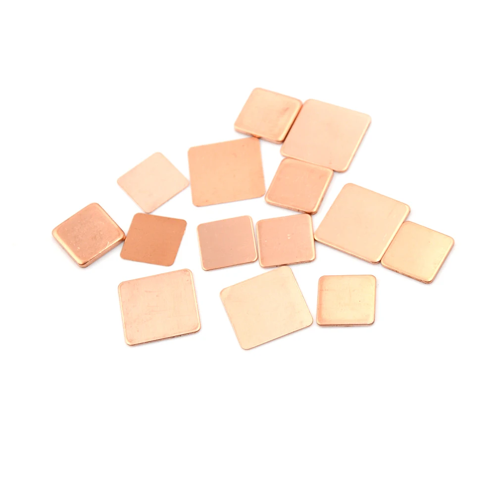 10PCS/LOT Laptop Copper Sheet Plate Strip Shim Thermal Pad Heatsink Sheet Wholesale