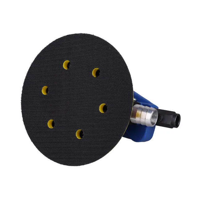 6inch 150mm Air Palm Sander Pad Pneumatic Tool with Dust Collection Hose Wrench Connector Polisher Dust Bag
