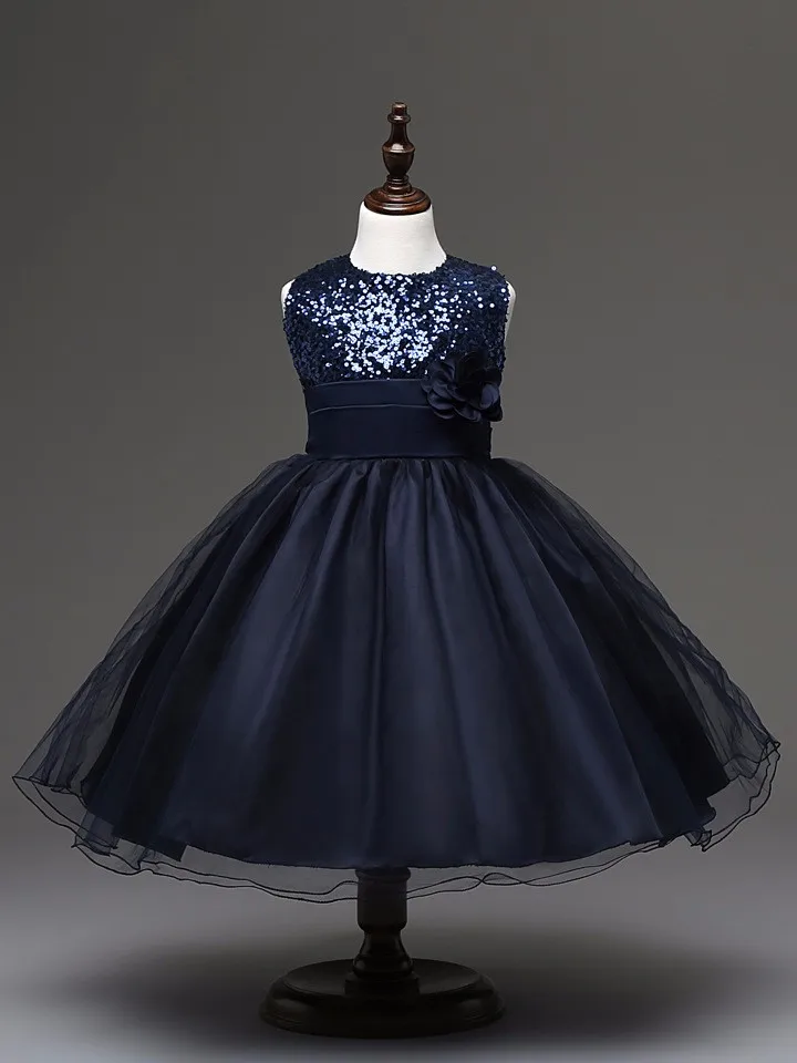 black flower girl dresses