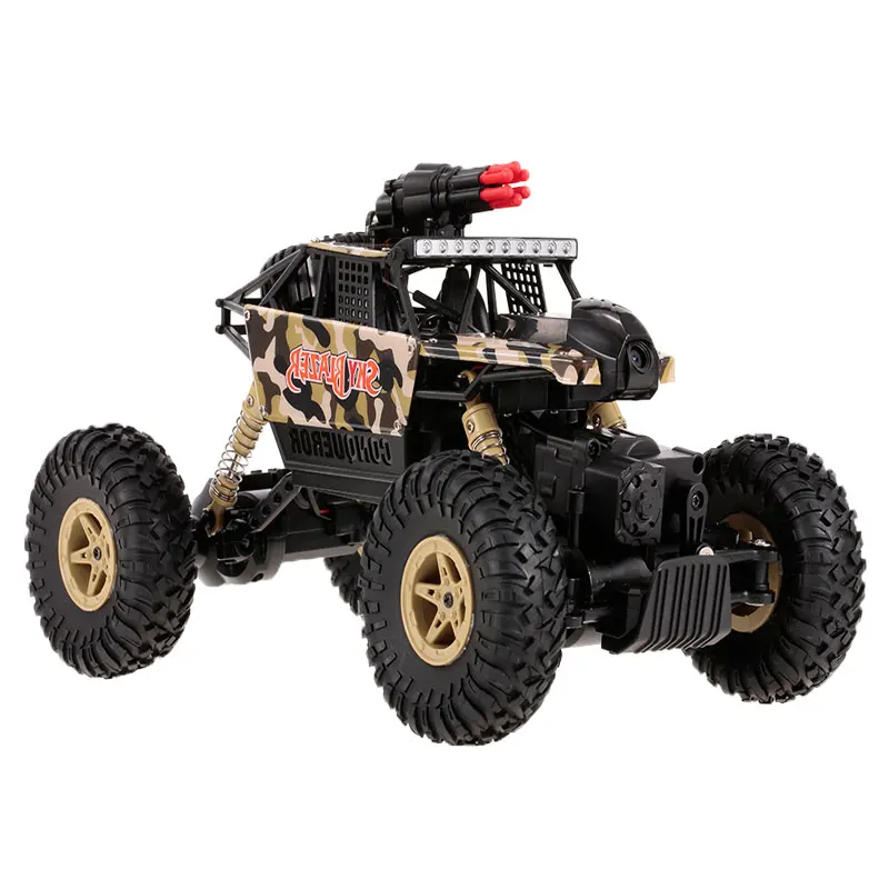  RC Car 1/18 2.4GHz 4WD Wifi FPV Camera Off Road Truck with 0.3MP camera Missile Play Game Racing Toy 