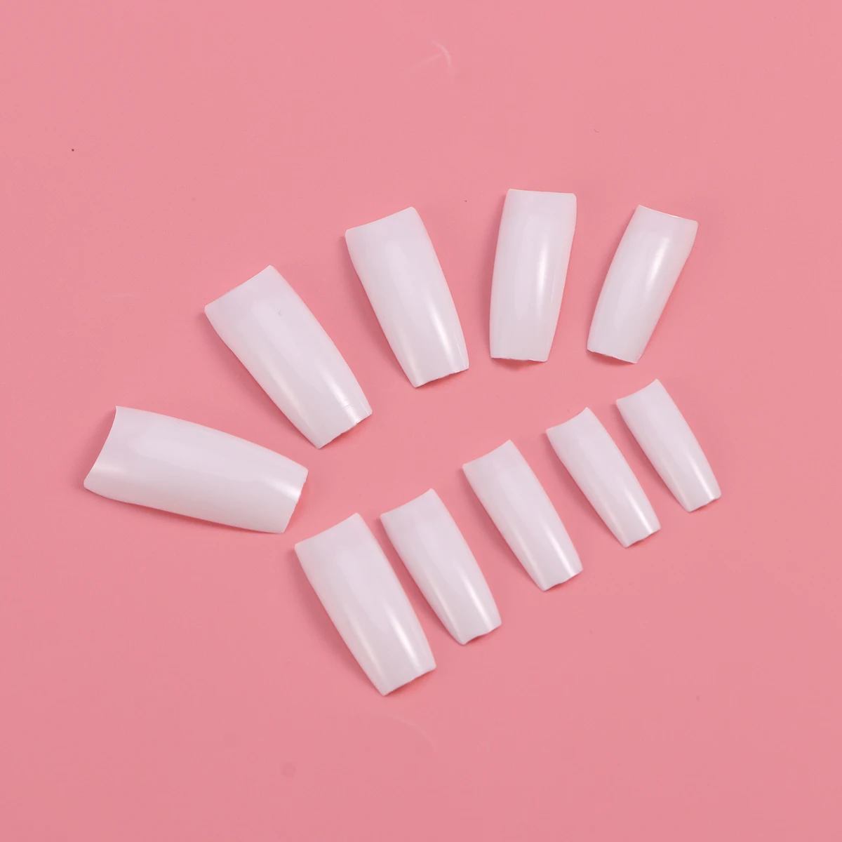 500 шт Французский стиль поддельные ногти натуральный цвет Искусственные полное покрытие накладные ногти(белый