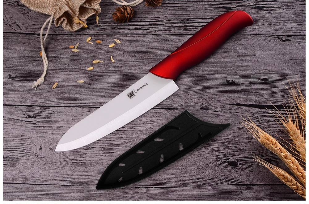 XYj Master Chef Ceramic Kitchen Knife Set 3"Paring 4"Utility 5"Slicing 6"Chef Kitchen Knife High Hardness Ceramic Cooking Tools