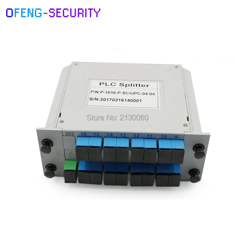 

TOP quality ABS SC UPC 1x16 PLC Fiber optical splitter box single mode with FTTH Planar waveguide Optical Couple